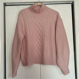 Light Pink, Cozy Gap Sweater
